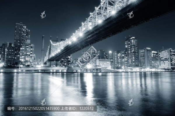 夜晚的紐約全景