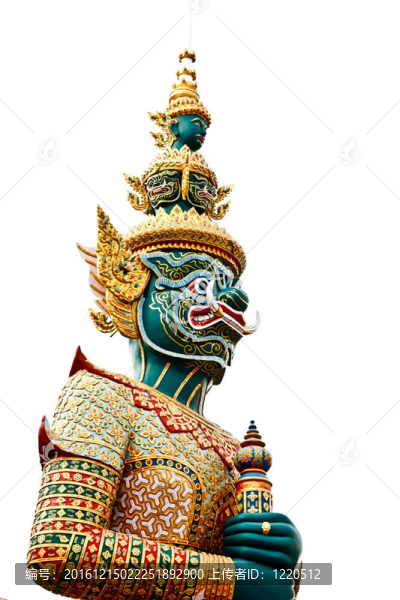 泰國(guó)風(fēng)格的Tosakan雕像在一個(gè)巨大的字符：羅摩衍那
