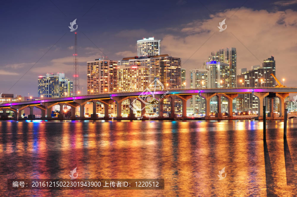 邁阿密的夜景