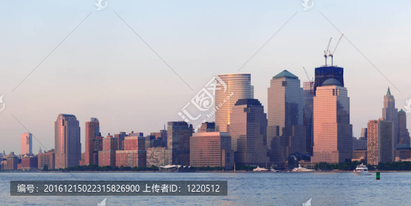 紐約市曼哈頓市中心的天際線