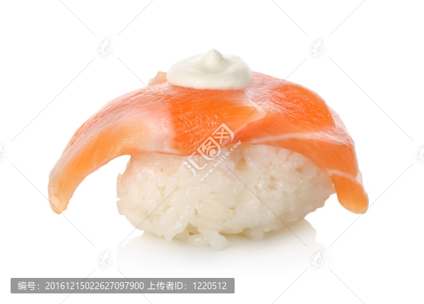三文魚壽司的緣故