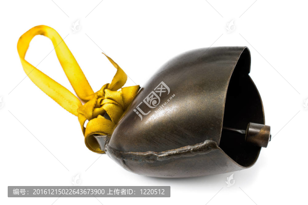 阿爾卑斯牛鈴與黃色的帶子