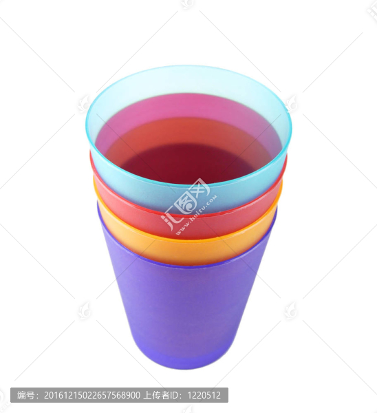 五顏六色的塑料杯