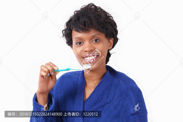 女人與牙刷