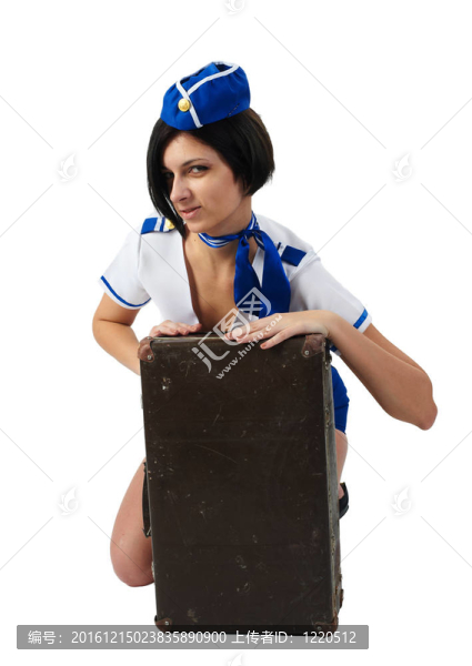 年輕漂亮的女服務(wù)員