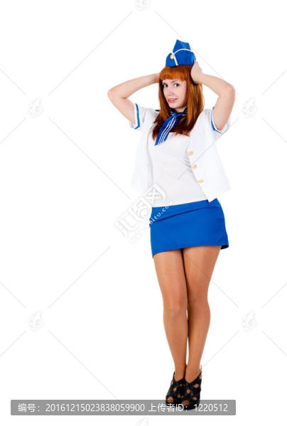 年輕漂亮的女服務(wù)員