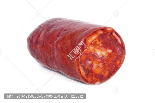 肉香腸孤立在白色背景