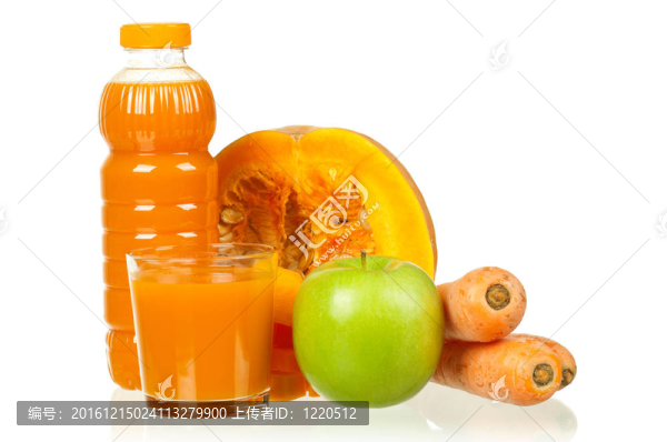胡蘿卜；南瓜和蘋果汁