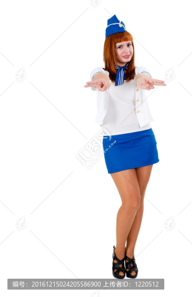 年輕漂亮的女服務(wù)員