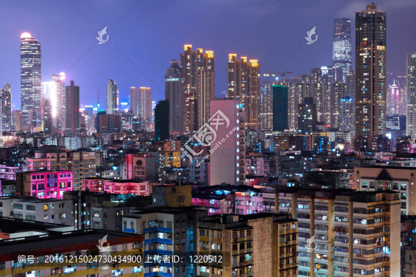 香港擁擠的城市