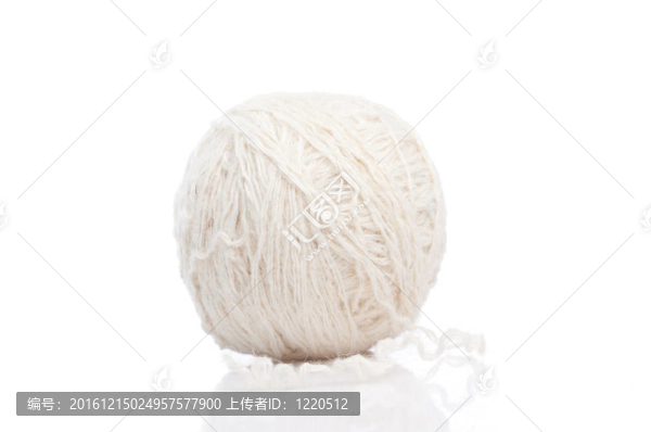 白色的羊毛線