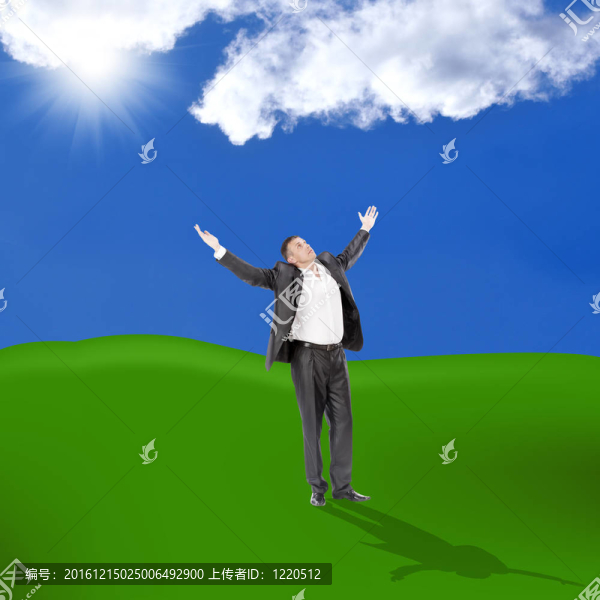 快樂的優(yōu)雅的商人