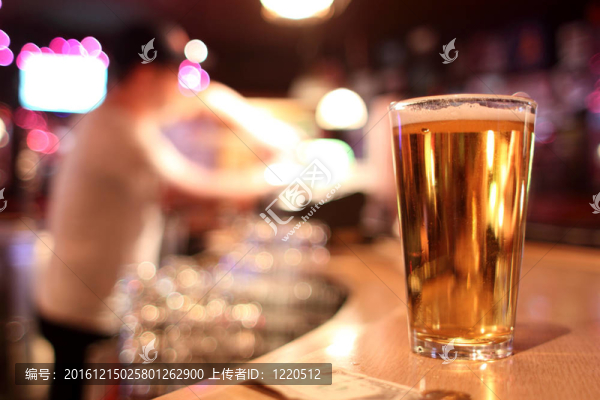 一品脫的啤酒