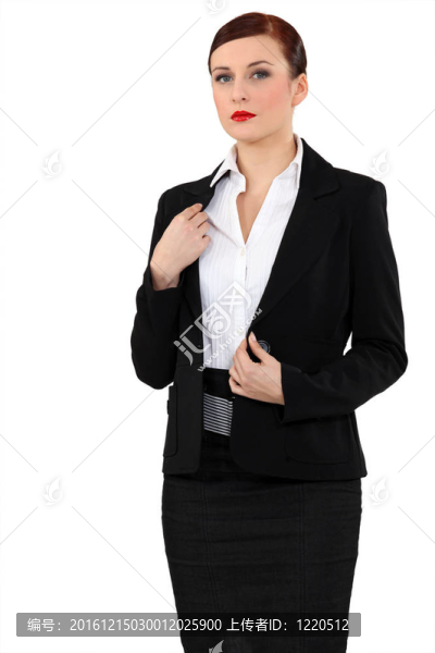 美麗的女商人的肖像