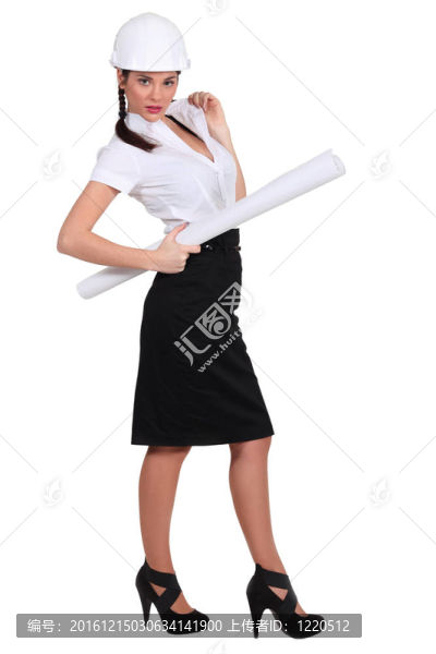 誘人的女建筑師
