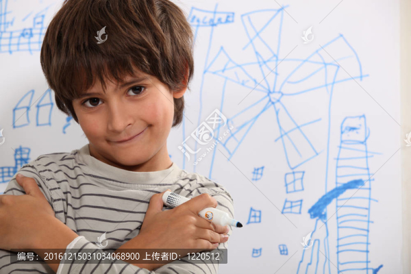小男孩畫