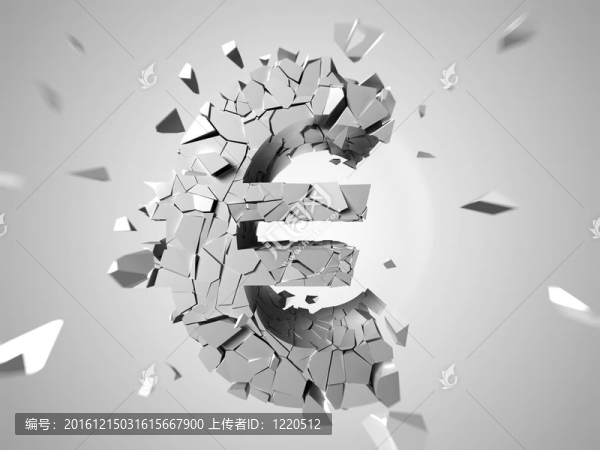 打破歐元標(biāo)志