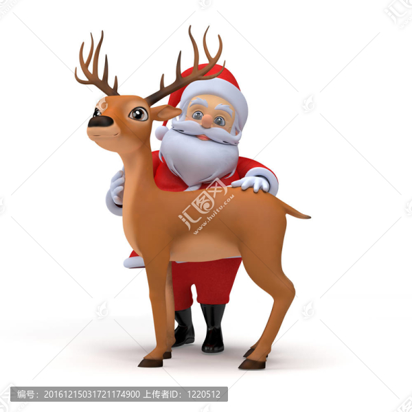 Santa和馴鹿