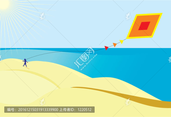 陽光明媚的海灘