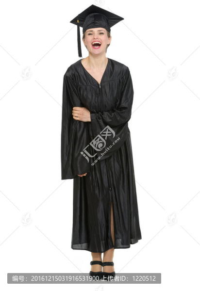 快樂畢業(yè)學(xué)生女的完整畫像