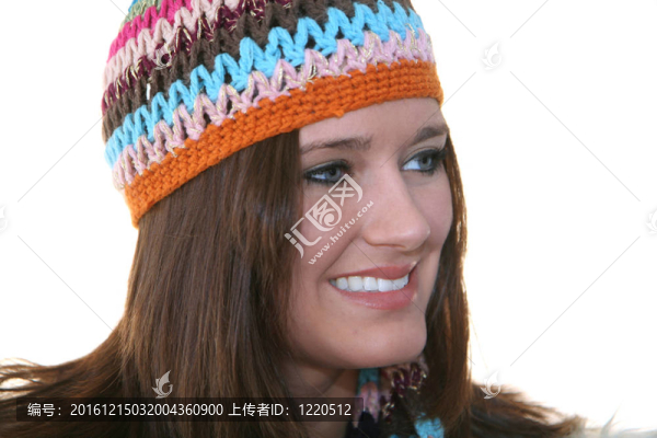 白色背景的女人