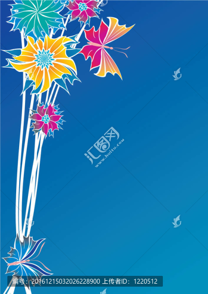 摘要花卉圖像