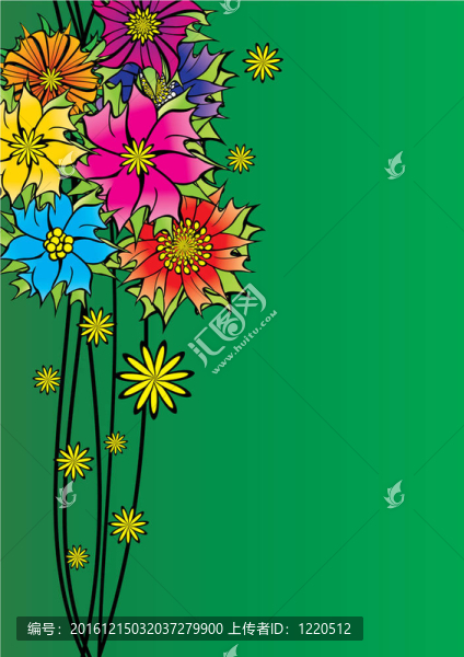 摘要花卉圖像