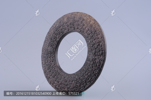 春秋玉器,春秋卷云紋玉環(huán)