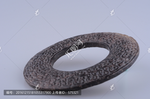 春秋玉器,春秋卷云紋玉環(huán)