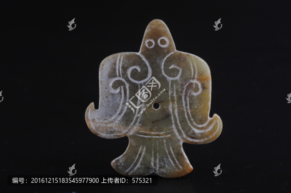 玉佩,商代鳥(niǎo)紋玉珮