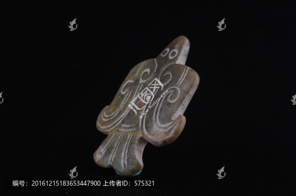玉佩,商代鳥(niǎo)紋玉珮