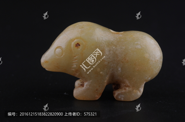 漢代白玉,漢代白玉熊