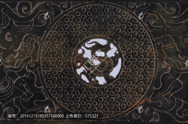 玉雕刻紋理,龍紋