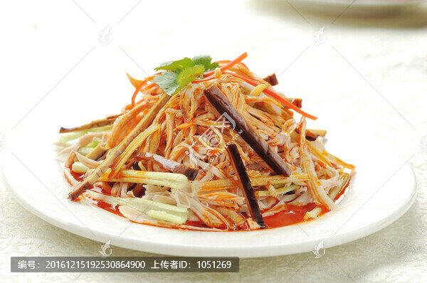 快餐小份,雞絲蛋干,雞絲涼面