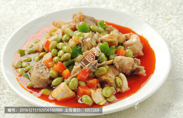 快餐小份,青豆拌鴨,青豆拌雞