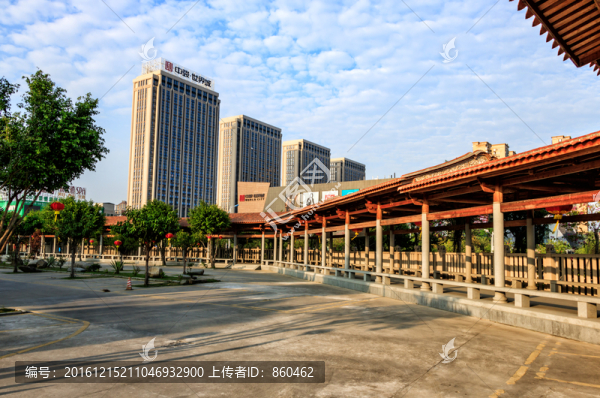 仿古亭子走廊