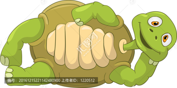 有趣的烏龜。謊言。