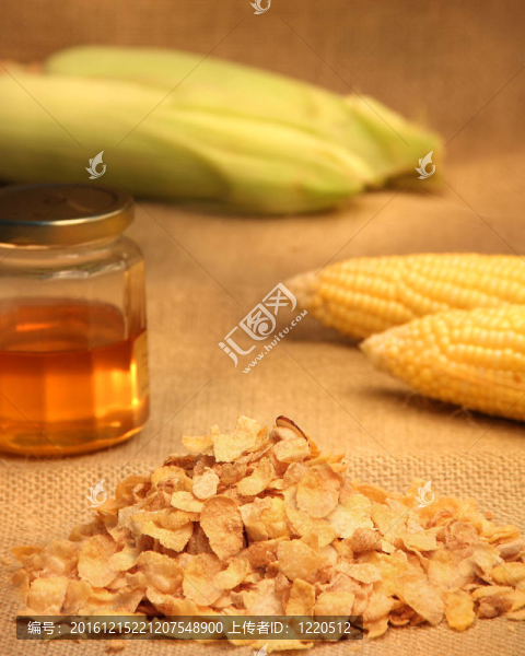 玉米片加蜂蜜