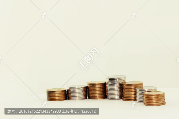 一堆硬幣