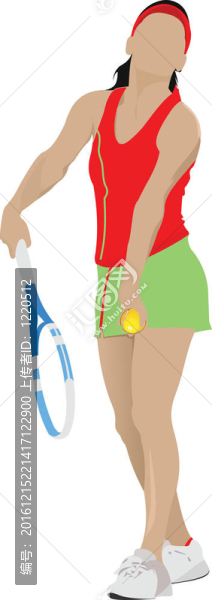 女子網(wǎng)球選手海報(bào)。