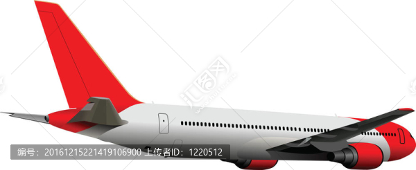 空中飛機(jī)。插畫