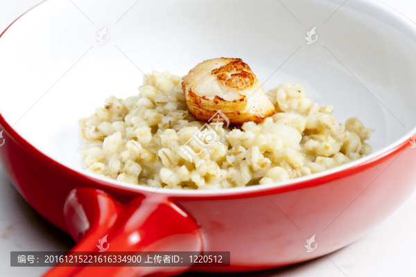 用薏米燴飯炒Saint,Jacques,mollusc