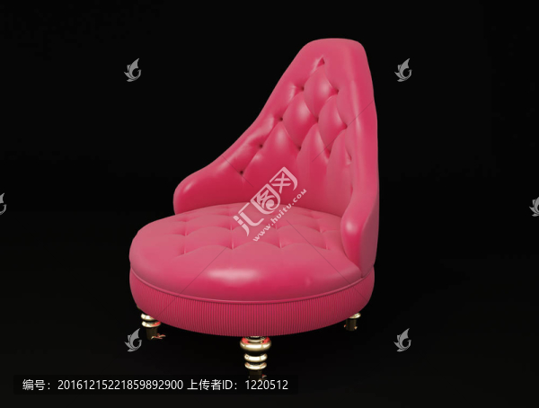 黑色背景下的現(xiàn)代皮革扶手椅