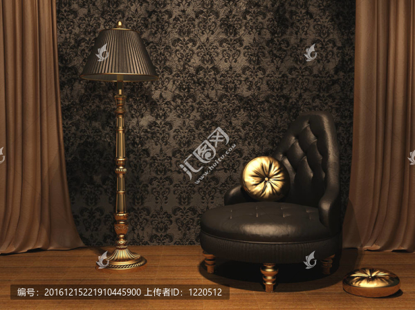 舊式室內(nèi)豪華家具