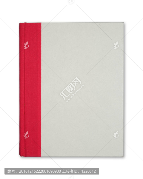 帶紅色表帶的白色封面書
