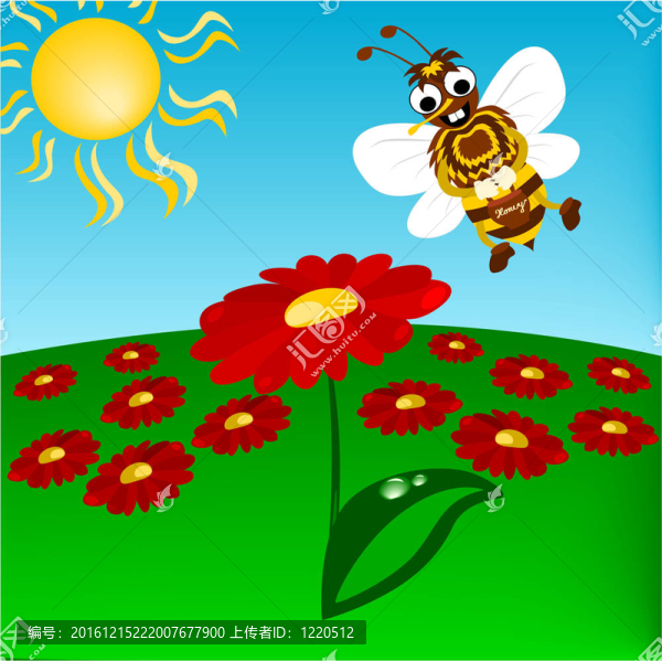 小花蜜蜂