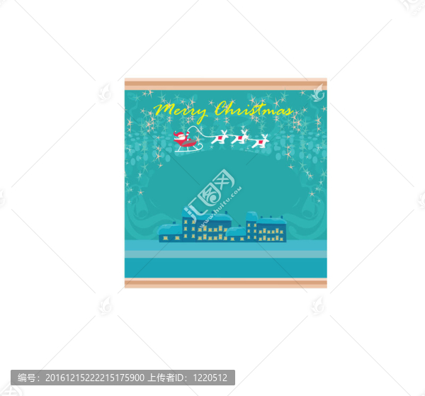Santa新年快樂卡