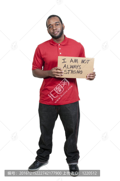 男子持手勢