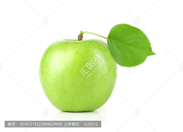 成熟的綠色蘋(píng)果葉