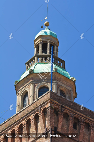 Accursio塔。博洛尼亞。Emilia,Romagna。意大利.